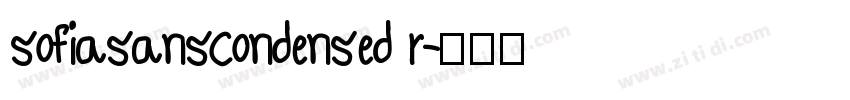 sofiasanscondensed r字体转换